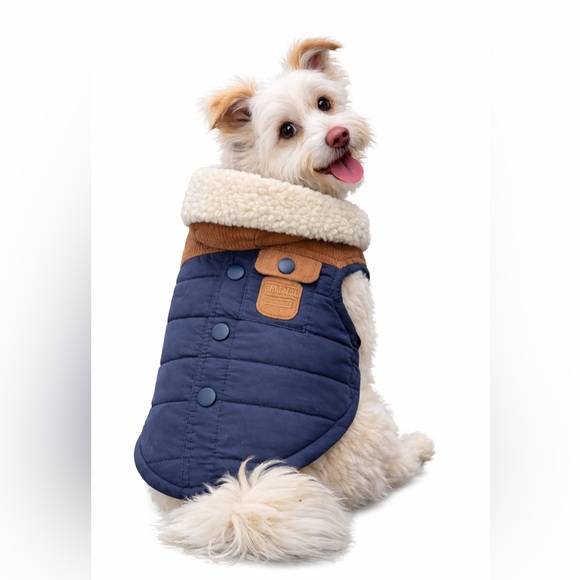 Fabdog Other - Fabdog Cozy Sherpa-Lined Dog Puffer Vest/Winter Pet Jacket - size S